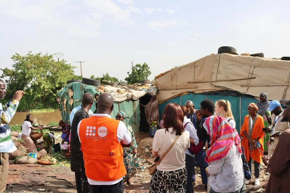 Visite du site par les donateurs
