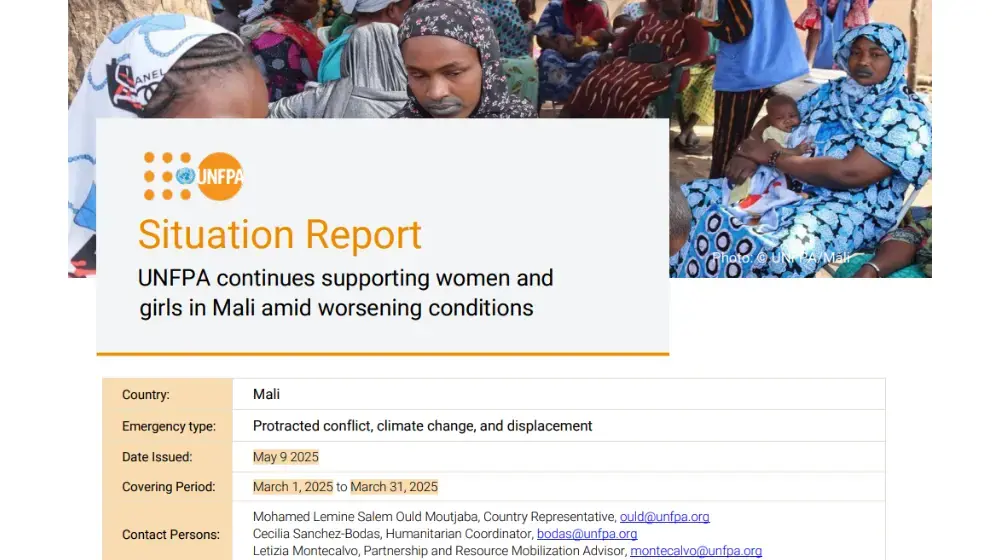 UNFPA Mali Situation Report - Mars 2025