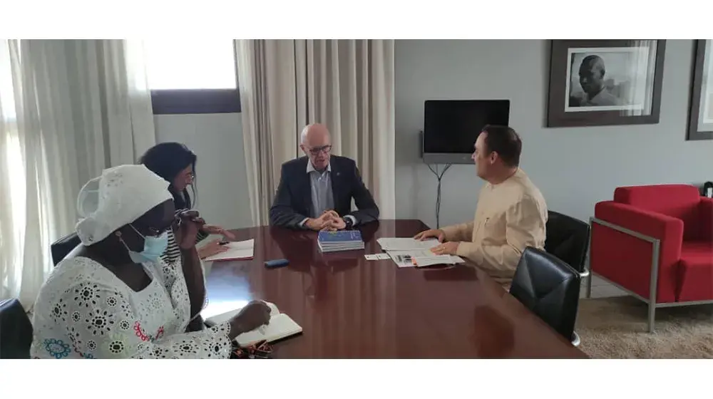 AUDIENCE DE M. YVES SASSENRATH AVEC BART OUVRY DE UE AU MALI