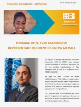 NEWSLETTER SEMESTRIELLE DE UNFPA MALI