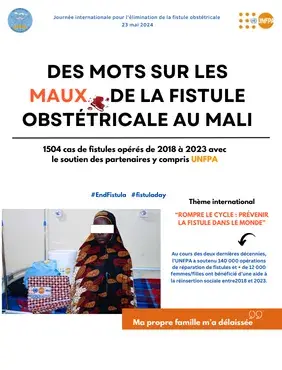 23 MAI JOURNEE INTERNATIONALE POUR L'ELIMINATION DE LA FISTULE OBSTETRICALE