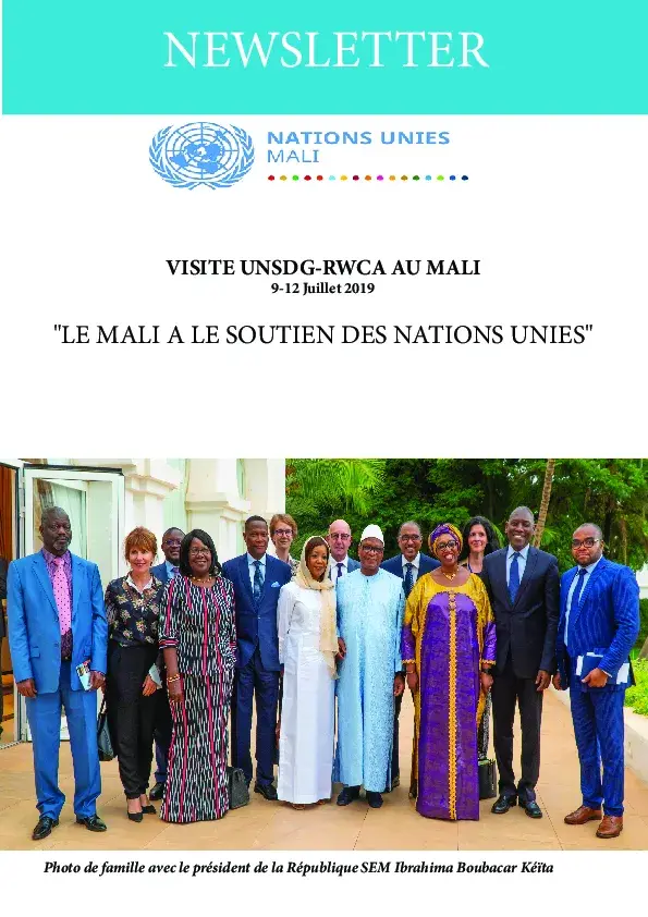 NEWSLETTER VISITE UNSDG - RWCA AU MALI