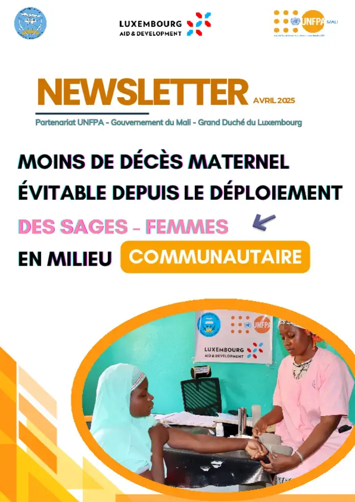 NEWSLETTER UNFPA MALI SUR LES SAGES FEMMES EN MILIEU COMMUNAUTAIRE AU MALI